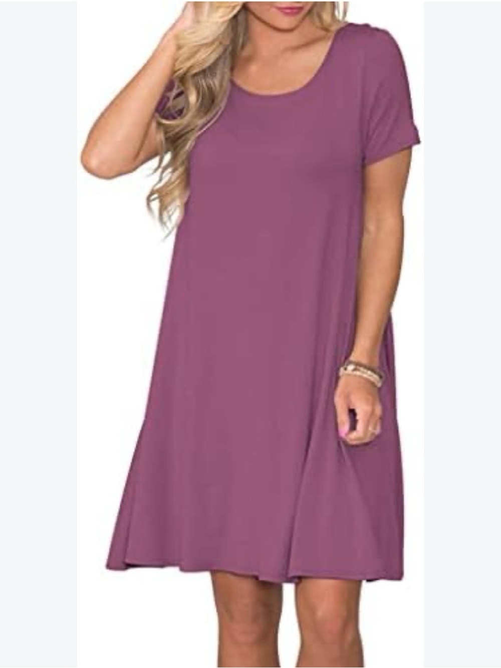 Zeana purple dress sz 2x with pockets